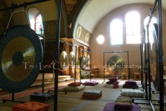 Trio Les Chants du Gong Orchestra - concert Gongs et Orgue - Arcachon Le Moulleau8