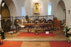 Trio les Chants du gong orchestra Concert gongs et orgues - Bouricos 15 08 16 008