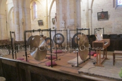 Trio les Chants du Gong Orchestra Concert gongs et orgues - Cadouin 5 09 2015 027